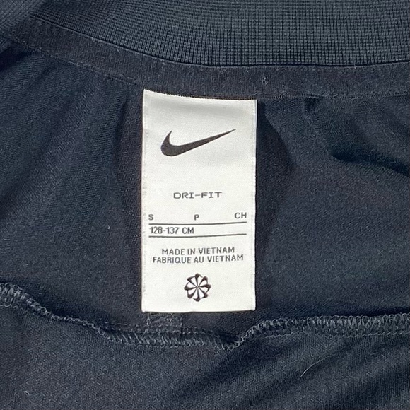 Nike Full Zip Black Track Jacket Boys Sz S Sports Activewear Ballgame Running - Picture 3 of 8